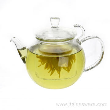 800ml Mouthblown Pretty Pyrex Teapot for Sale